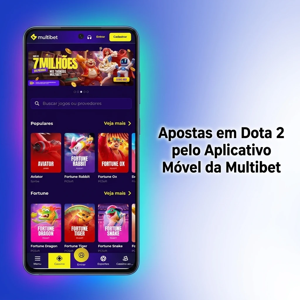 Aplicativo Multibet para apostas em Dota 2 no celular com mercados ao vivo e notificações em tempo real