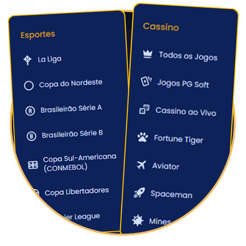 Conheça as áreas de jogos e esportes da Bet da Sorte.